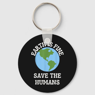Grappige Earth Day Planet Environmental Protection Sleutelhanger
