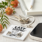 Grappige Easy Assembly Sleutelhanger – Grappige Fa (Voorkant Rechts)