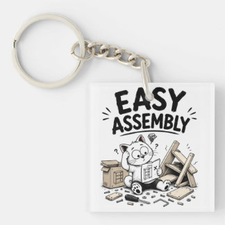 Grappige Easy Assembly Sleutelhanger – Grappige Fa