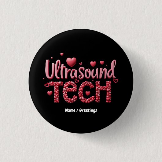 Grappige echoscopist Valentijnsdag ideeën  Ronde Button 3,2 Cm (Voorkant)