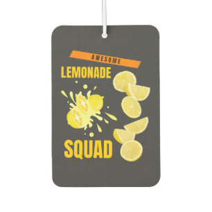 Grappige echte citroensap stand crew limonade squa luchtverfrisser