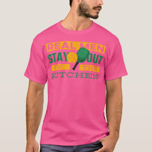 Grappige echte Mannen blijven uit de keuken pickle T-shirt