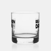 Grappige echte mannen drink whisky glas (Links)