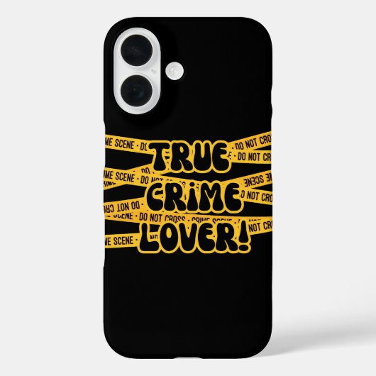 Grappige echte misdaadliefhebber Case-Mate iPhone case (Achterkant)