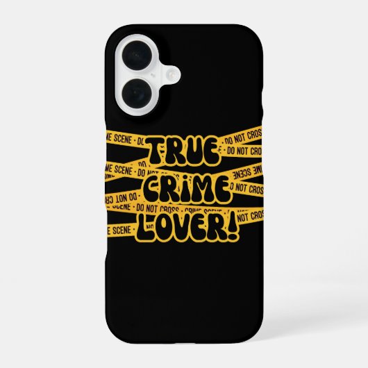 Grappige echte misdaadliefhebber iPhone 16 hoesje (Achterkant)