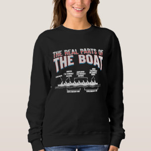 Grappige echte onderdelen van Boat Shirt I Rowing