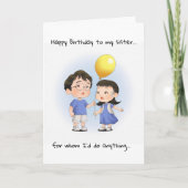 Grappige echte ouders gelukkige verjaardag zus kaart (Voorkant)