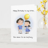 Grappige echte ouders gelukkige verjaardag zus kaart (Gele Bloem)