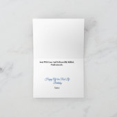 Grappige echte verjaardagskaart per post & postbez kaart (Binnen)