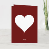 Grappige echtgenoot Valentijnsdag hart Kaart (Achterkant)