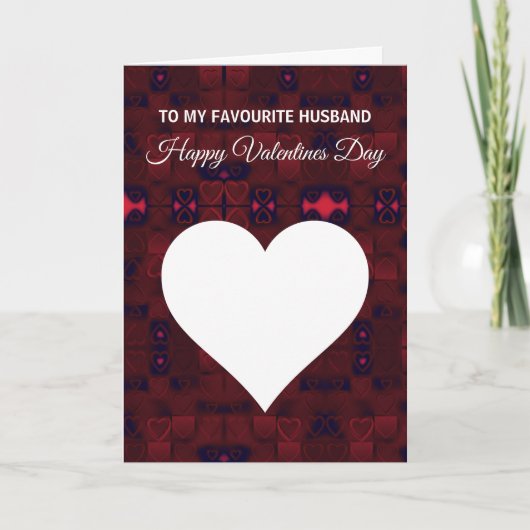 Grappige echtgenoot Valentijnsdag hart Kaart (Voorkant)