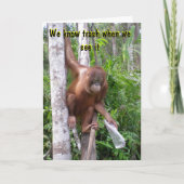 Grappige echtscheiding of het opbreken van aanmoed kaart (Voorkant)