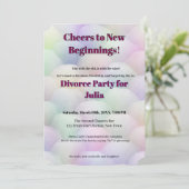 Grappige echtscheidingsvrijheid juicht een nieuw b kaart (Staand voorkant)