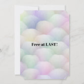 Grappige echtscheidingsvrijheid juicht een nieuw b kaart (Achterkant)