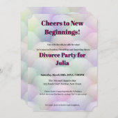 Grappige echtscheidingsvrijheid juicht een nieuw b kaart (Voorkant / Achterkant)