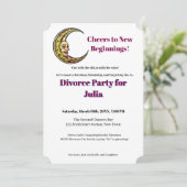 Grappige echtscheidingsvrijheid juicht een nieuw b kaart (Staand voorkant)