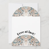 Grappige echtscheidingsvrijheid juicht een nieuw b kaart (Achterkant)