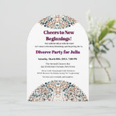 Grappige echtscheidingsvrijheid juicht een nieuw b kaart (Staand voorkant)