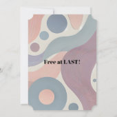 Grappige echtscheidingsvrijheid juicht een nieuw b kaart (Achterkant)