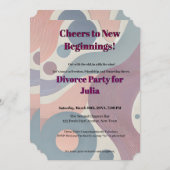 Grappige echtscheidingsvrijheid juicht een nieuw b kaart (Voorkant / Achterkant)