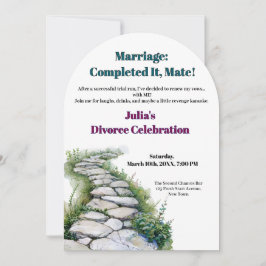 Grappige echtscheidingsvrijheid juicht een nieuw b kaart