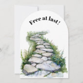 Grappige echtscheidingsvrijheid juicht een nieuw b kaart (Achterkant)