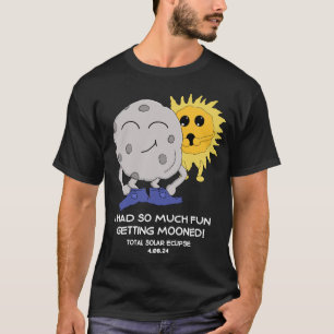Grappige Eclipse 2024 Gek gemaakt door de Maan Gra T-shirt