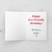 Grappige eco vriendelijke grap Kaart (Binnen)