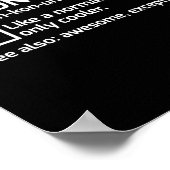 Grappige Economist Definitie Economie Wetenschap G Poster (Hoek)