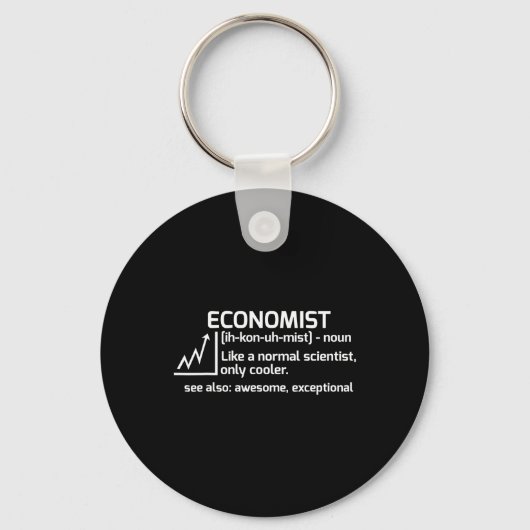 Grappige Economist Definitie Economie Wetenschap G Sleutelhanger (Voorkant)