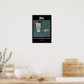 Grappige Edgar Allan Poe Poster (Keuken)