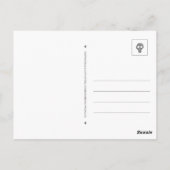 Grappige Eeew Christmas Flamingo met Sinterklaas P Briefkaart (Achterkant)