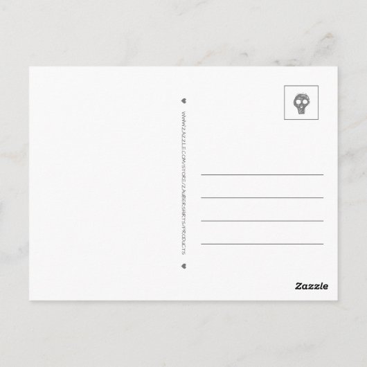 Grappige Eeew Christmas Flamingo met Sinterklaas P Briefkaart (Achterkant)