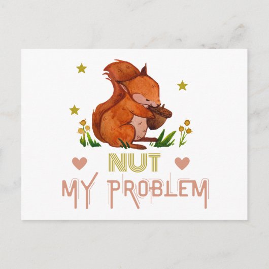 Grappige eekhoorn  briefkaart (Voorkant)