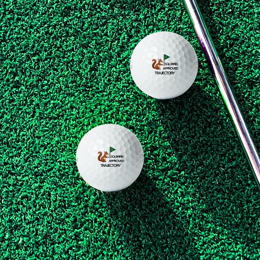 Grappige eekhoorn goedgekeurd golfballen