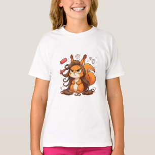 Grappige Eekhoorn Illustratie - Glamoureuze Bad Ha T-shirt