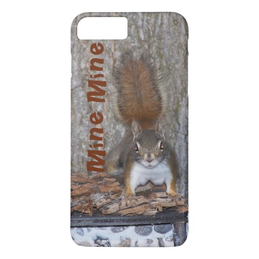 Grappige eekhoorn iPhone hoesje (Achterkant)