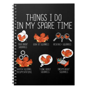Grappige Eekhoorn Liefhebber Gift Vrouwen Eekhoorn Notitieboek