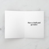 Grappige eekhoorn noten grap volwassen humor verja kaart (Binnen)