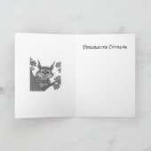 Grappige Eekhoorn Schattige Dieren Hallo Daar van Kaart (Binnen)