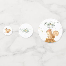 Grappige eekhoorn wilde baby pasgeboren confetti