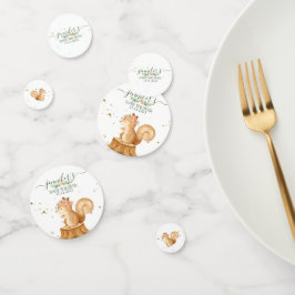 Grappige eekhoorn wilde baby pasgeboren confetti