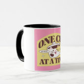 Grappige "Eén Beker per Keer" Kattenmok - Cute Kit Mok (Voorkant links)