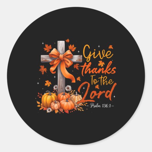 Grappige Eén Dankbare Mama Rommelige Knot Herfst D Ronde Sticker (Voorkant)