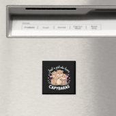 Grappige Een Meisje Dat Van Capybaras Houdt Cool C Magneet (Insitu (Vaatwasser))