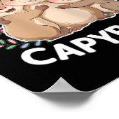 Grappige Een Meisje Dat Van Capybaras Houdt Cool C Poster (Hoek)