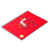 Grappige Eend 4 juli Kinderen Schattig Notitieboek (Linkerzijde)