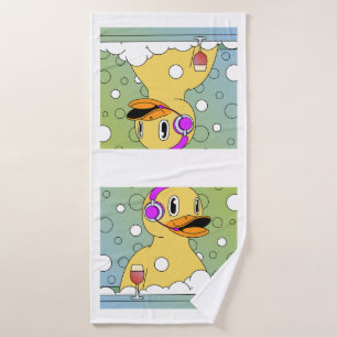 Grappige eend badhanddoek