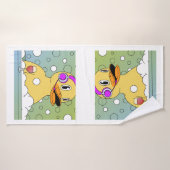 Grappige eend badhanddoek (Badhanddoek)