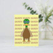 grappige eend briefkaart (Staand voorkant)